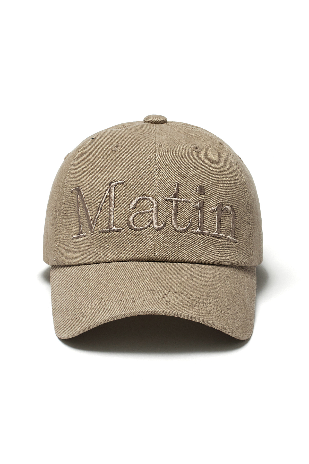 MATIN LOGO石洗棒球帽 米色