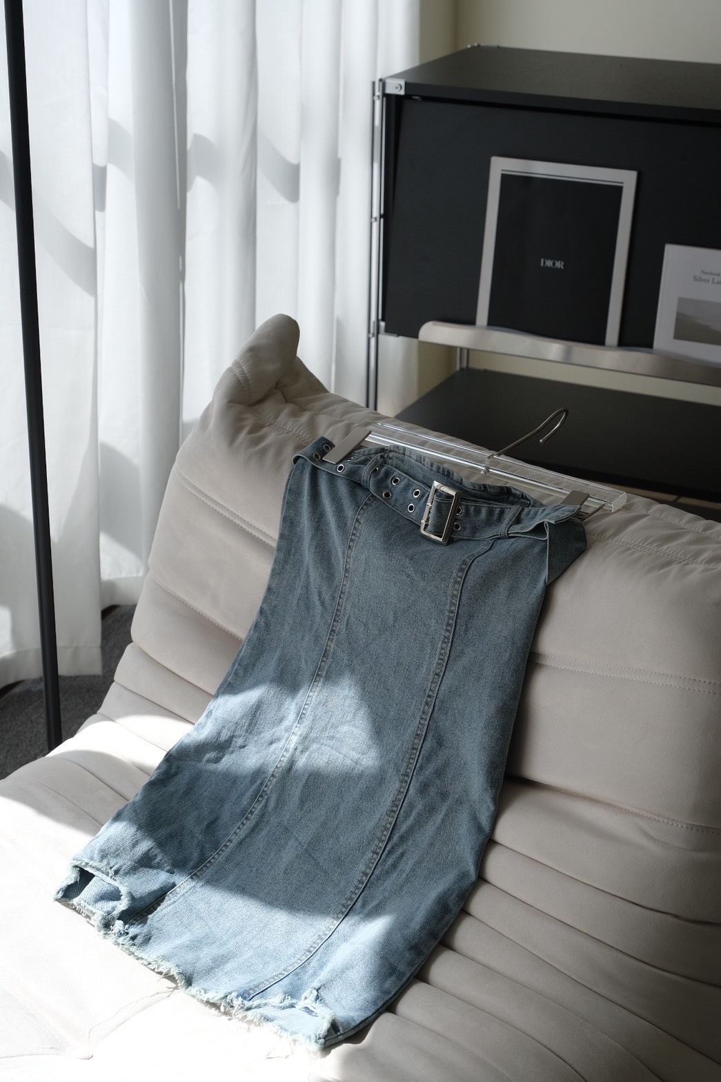 時髦單寧連身短洋裝