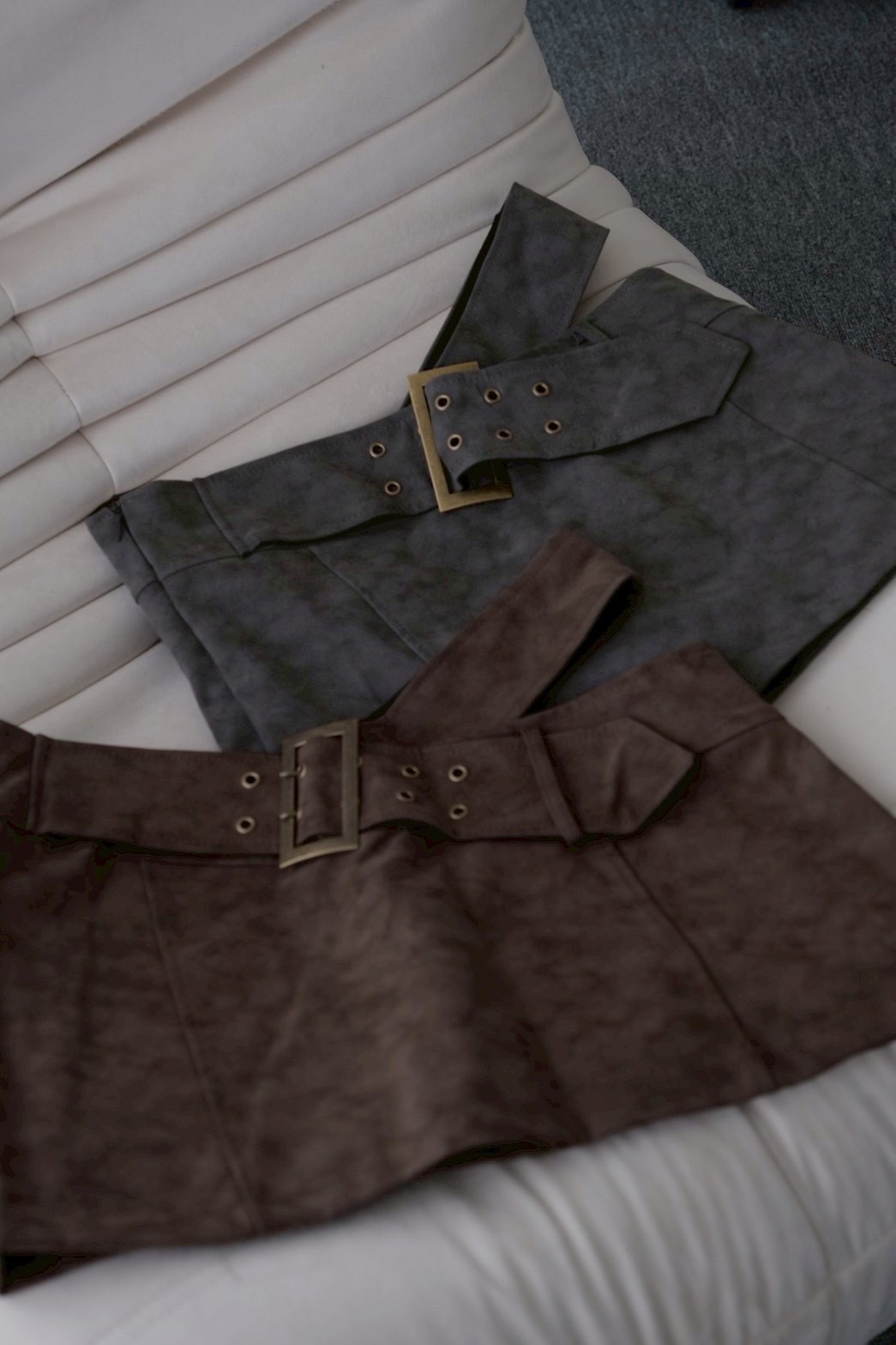 刷舊復古設計短裙