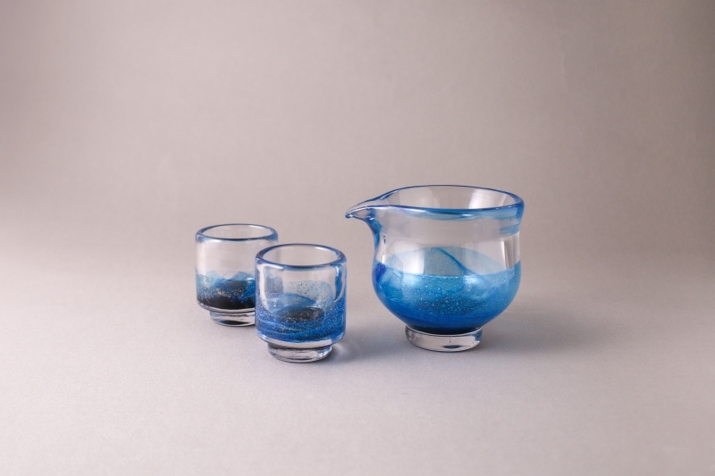 紅琉璃-台灣在地工藝琉璃壺杯組