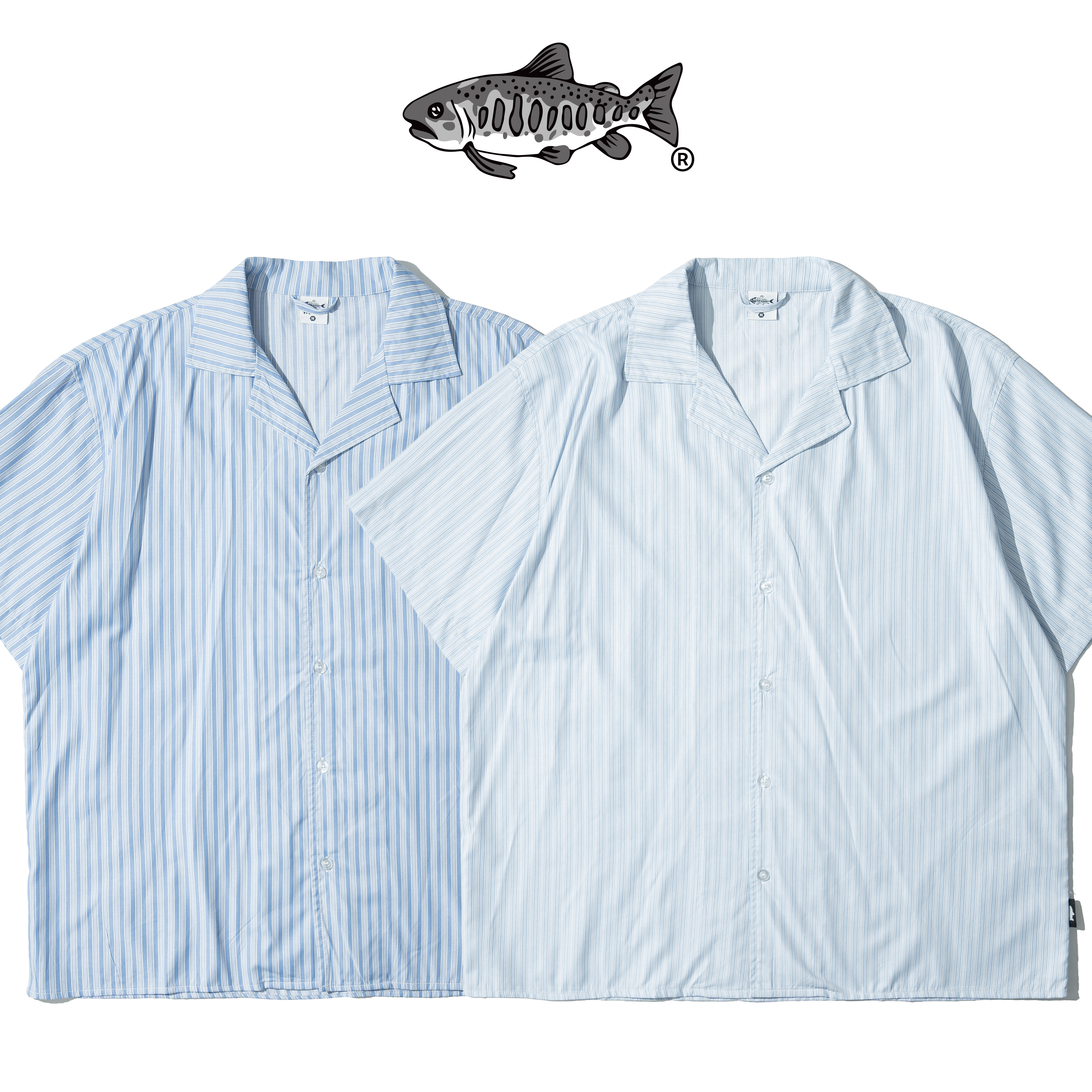 AGILITY Cuban Stripe Shirt 天絲棉 涼感 古巴領 直條紋 短袖襯衫 [SS-N05]