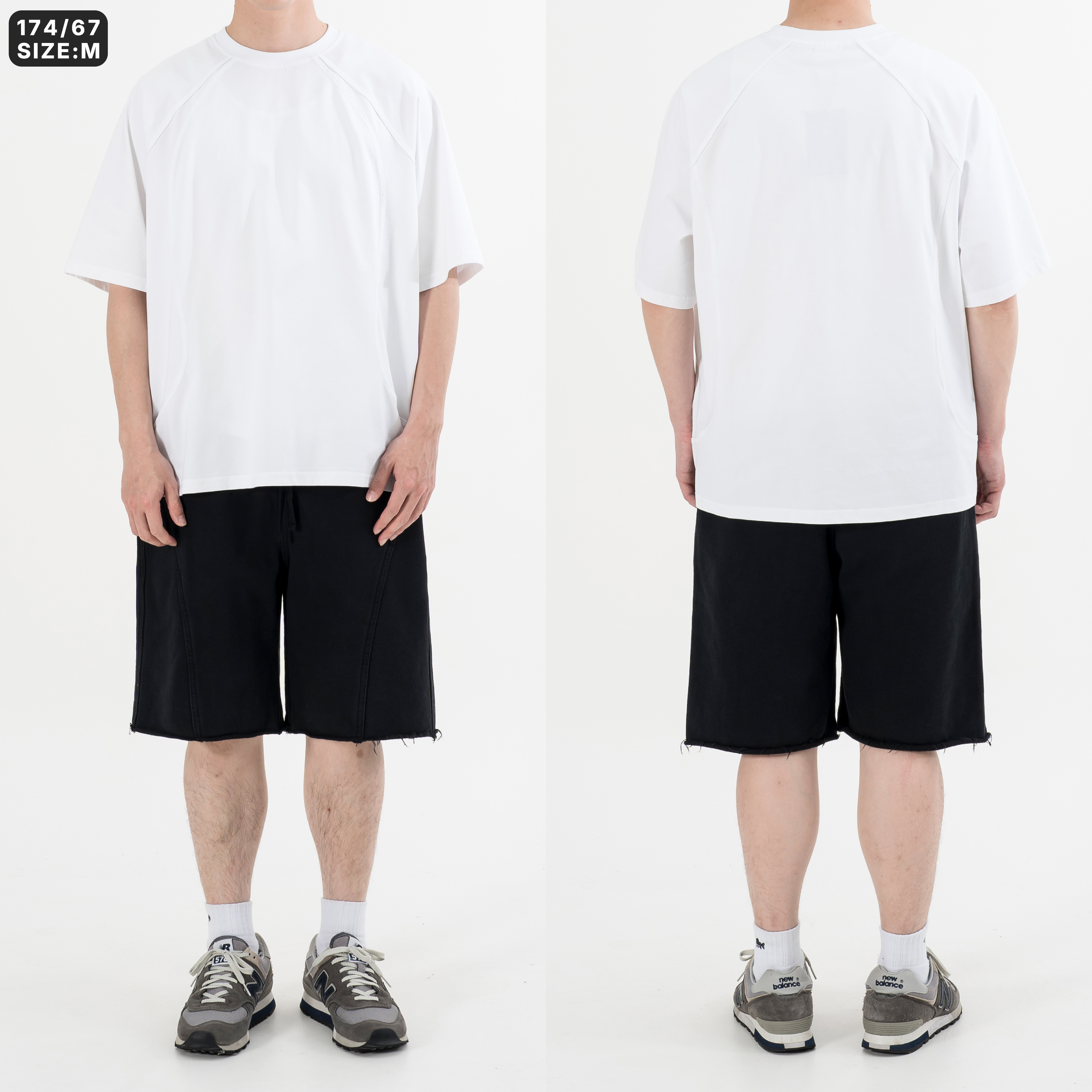AGILITY Wide Leg Vintage Sweat Shorts 寬版 水洗棉 短褲 [WC68]