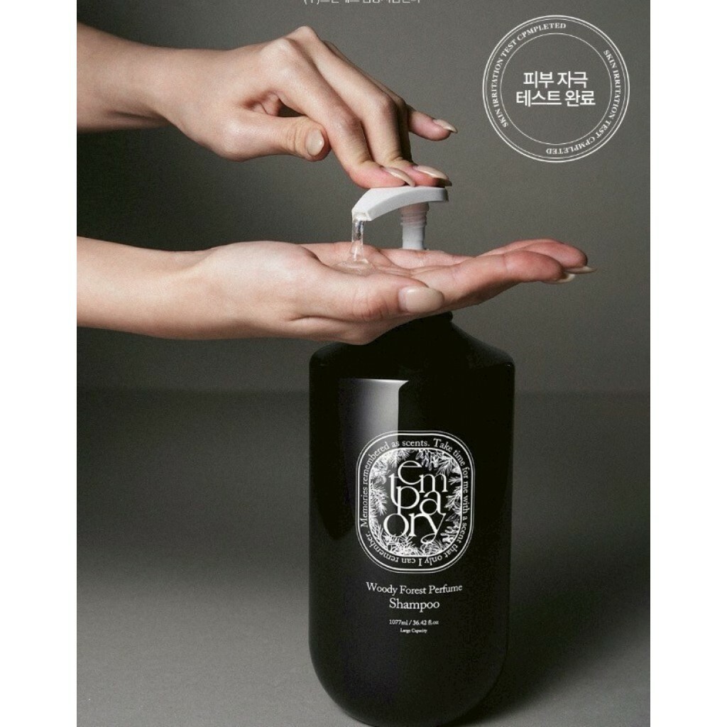 韓國 TEMPORARY 深林木質香氛洗髮露&護髮乳-1077ml