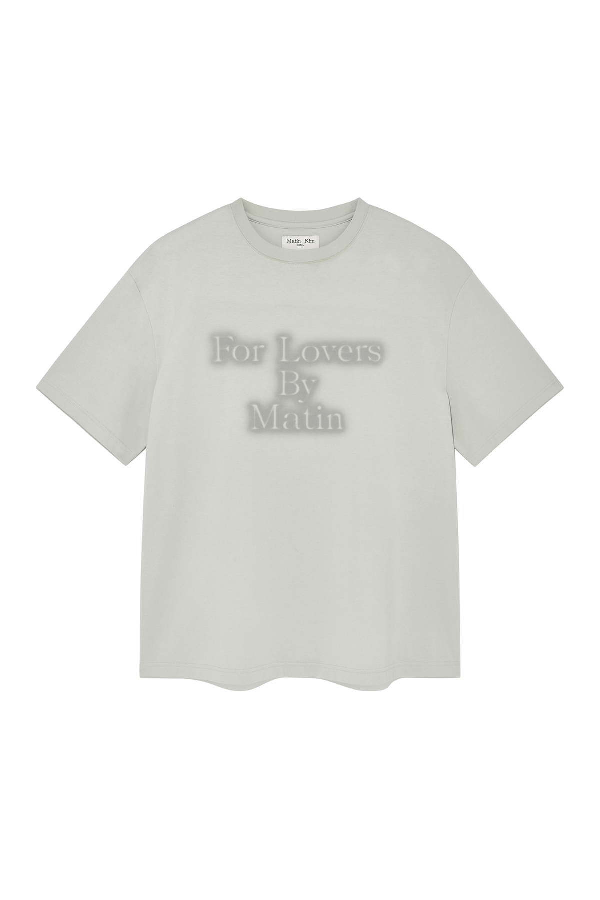 FOR LOVERS LOGO上衣 淺灰