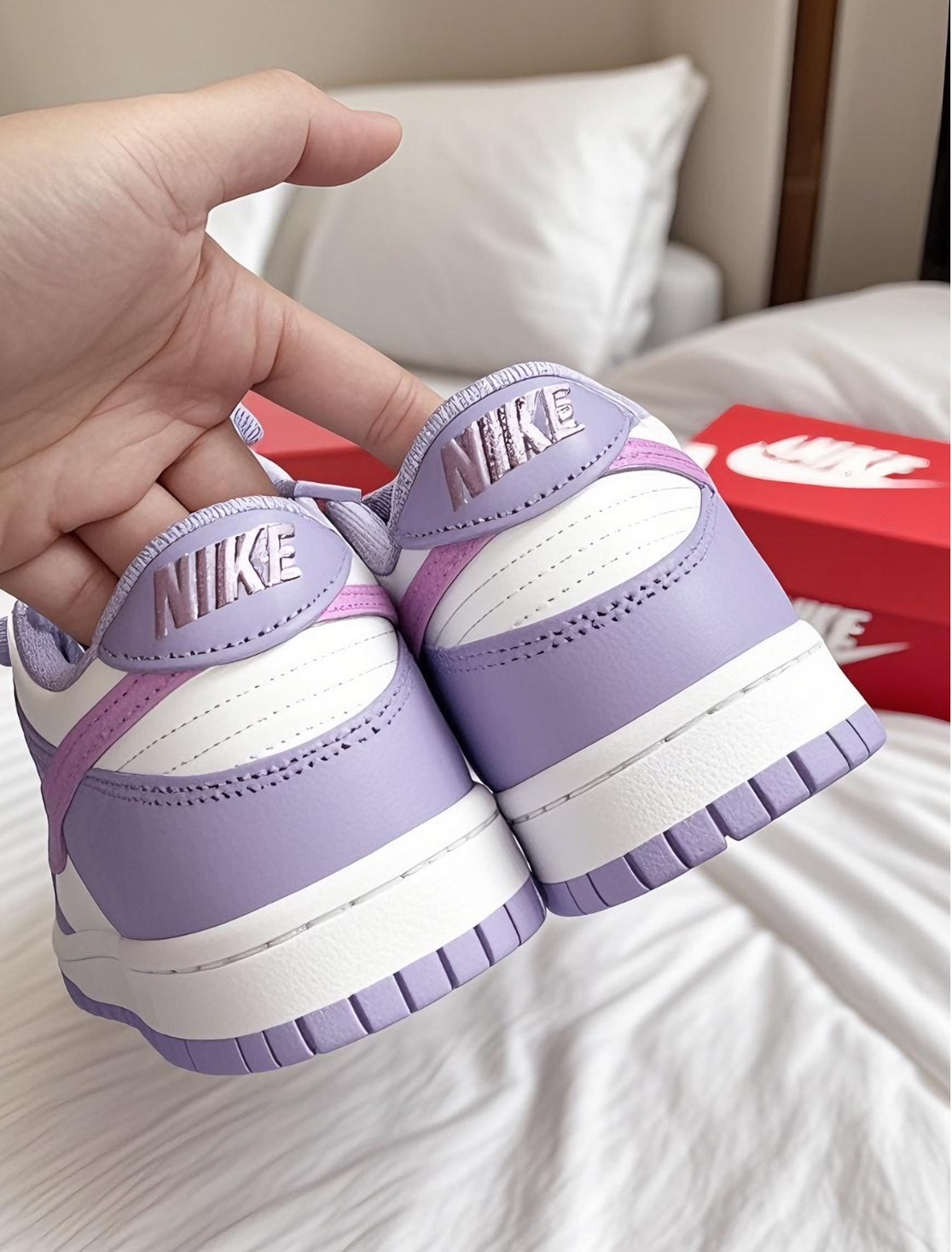 Nike Dunk Low 兒童 紫白