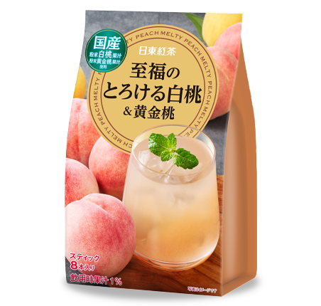 至福の白桃&黃金桃 沖飲茶粉 88g (8包入)