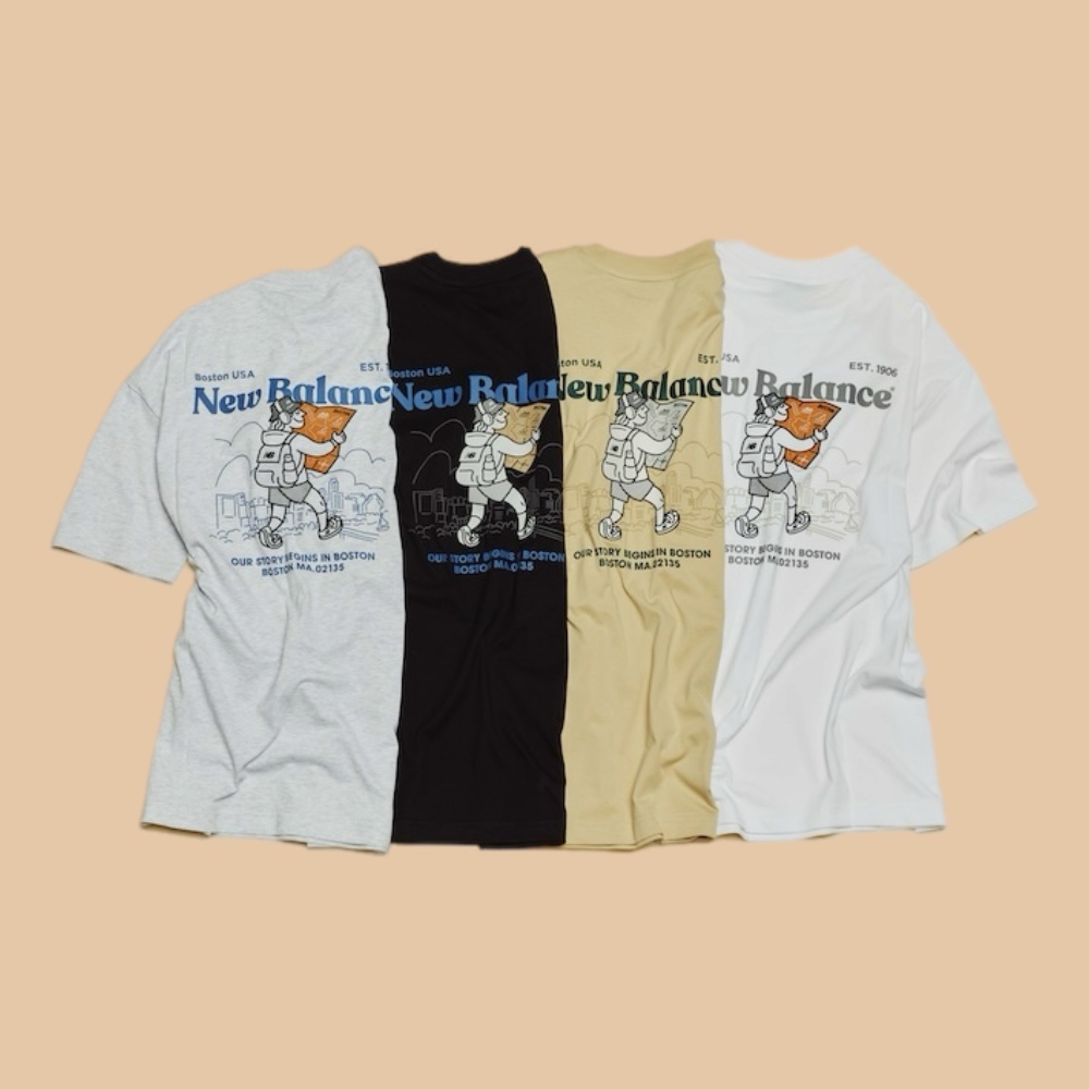 NEW BALANCE NB BOY 夏日城市探索系列 HIKER IU同款 地圖 短袖 短T