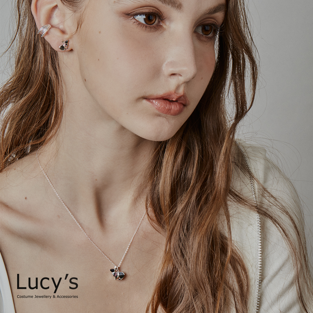 Lucy's-純銀摺紙系列｜珍珠母貝兔子項鍊(99840)