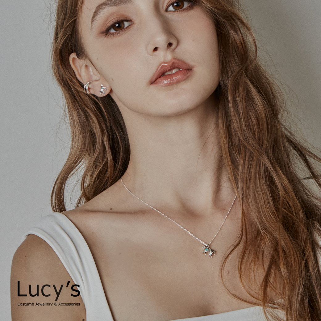 純銀摺紙系列｜珍珠母貝獨角獸 項鍊 (99845)