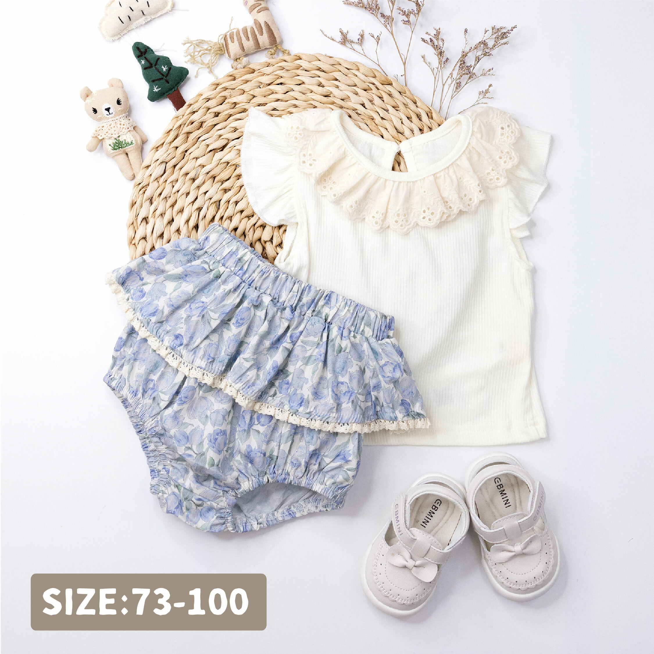 【JG0499】祕密花園緹花領刺繡套裝