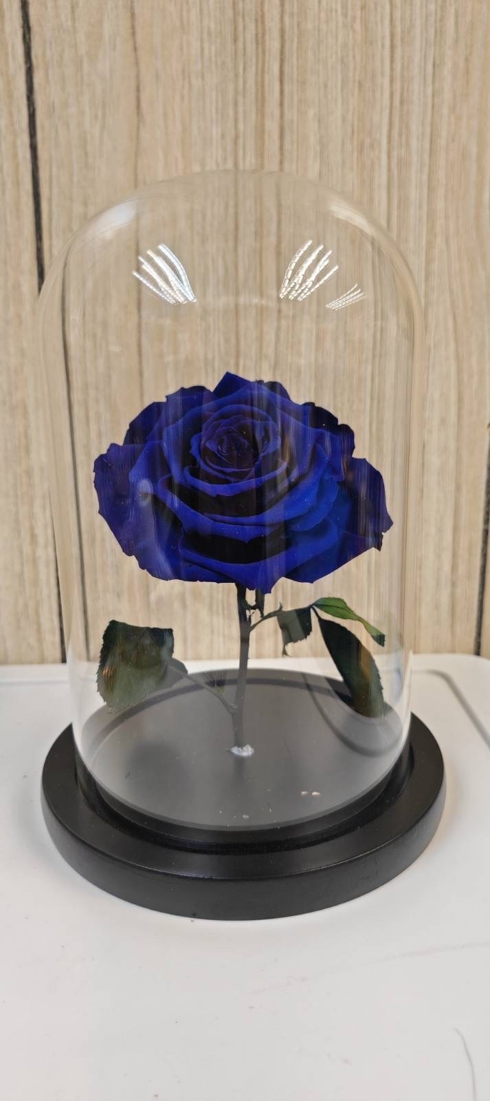 ［現貨·寄賣］永生花藍色玫瑰玻璃圓頂