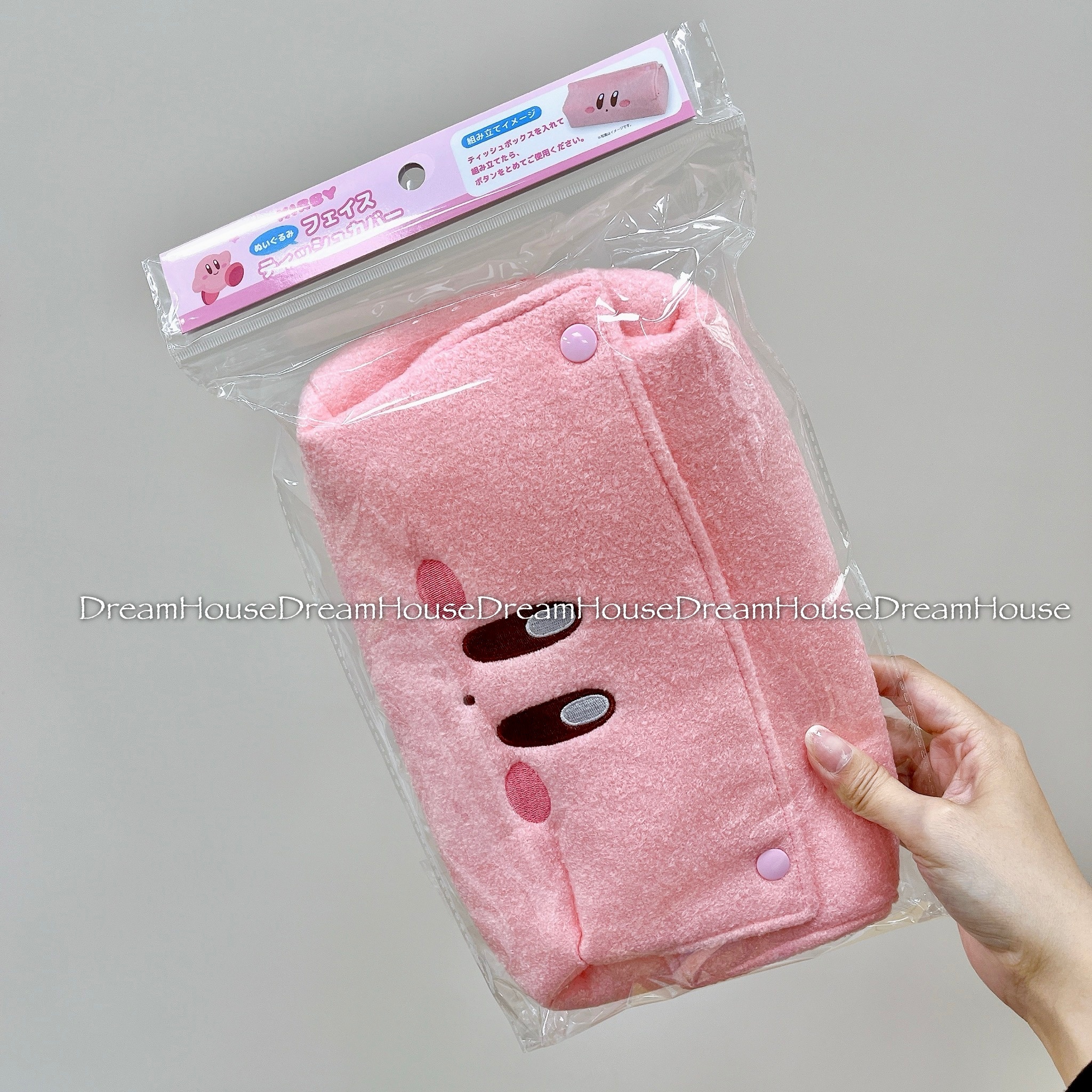kirby 星之卡比 星のカービィ卡比 大臉絨毛 鈕釦式 衛浴面紙套 面紙套 衛生紙套 收納盒