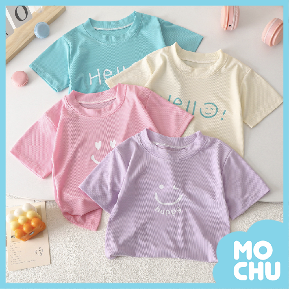 糖果色冰絲短袖上衣(七色)