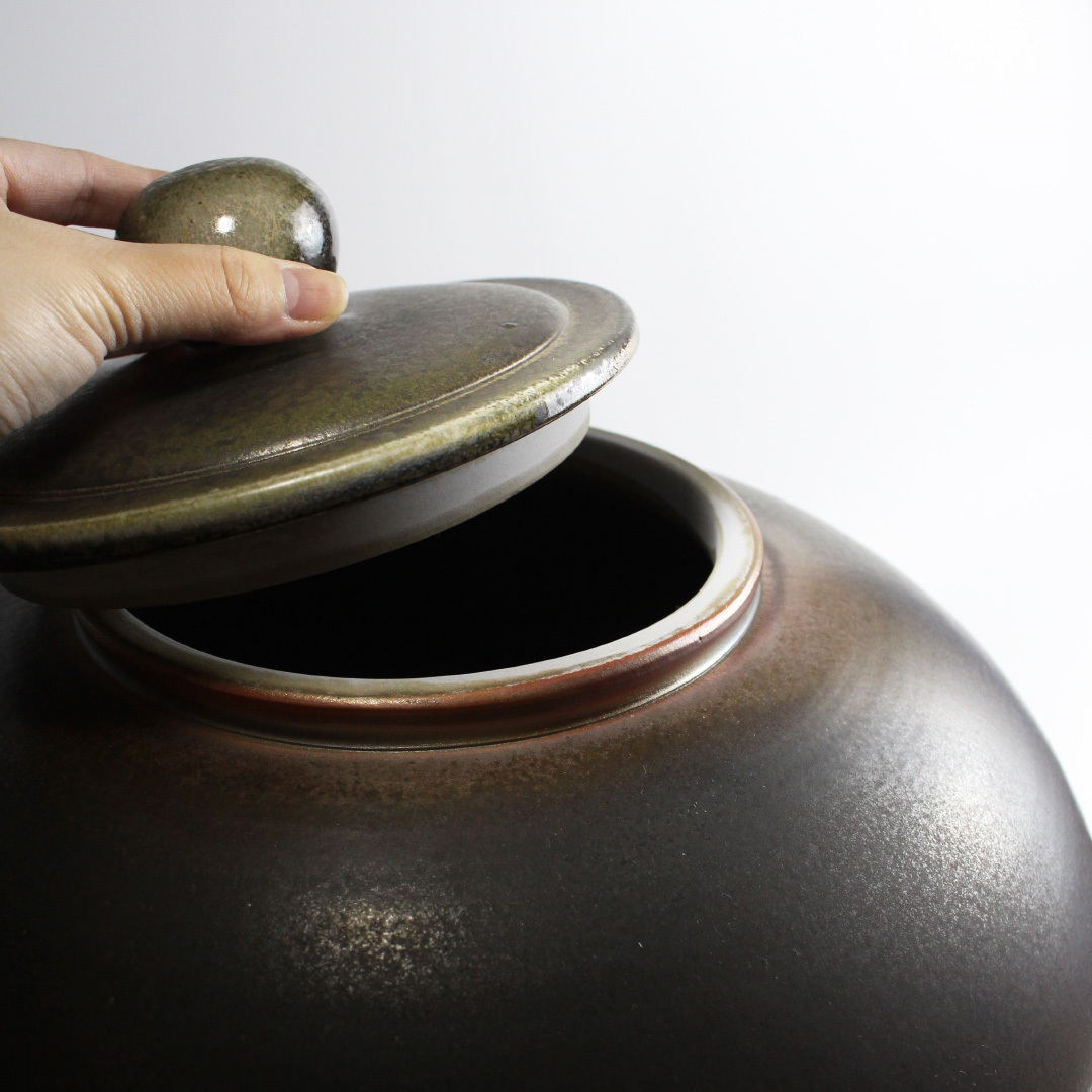 柴燒重落灰大茶葉罐