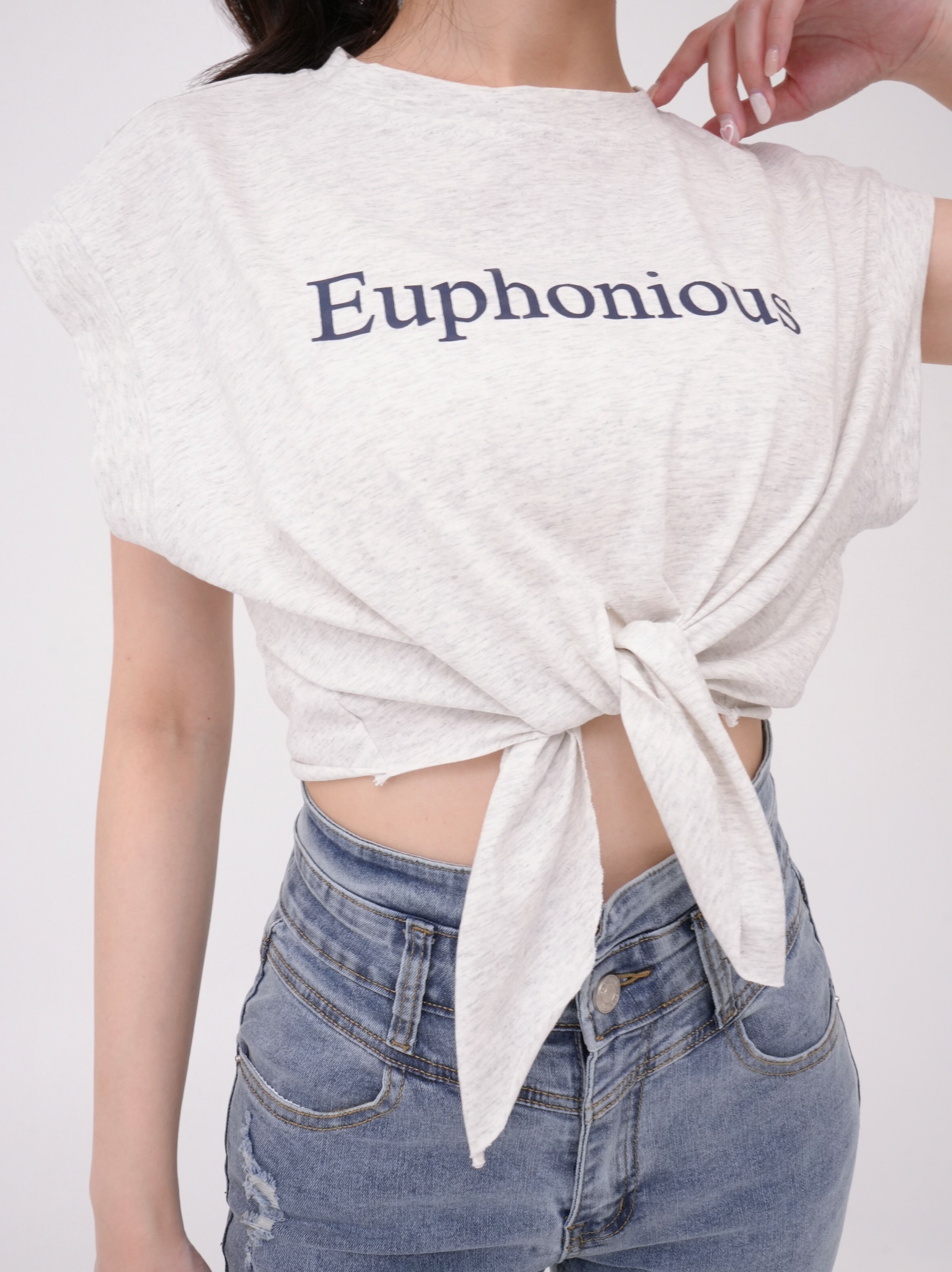 法朵Fado shop｜ 前綁帶字母印短T 0213122