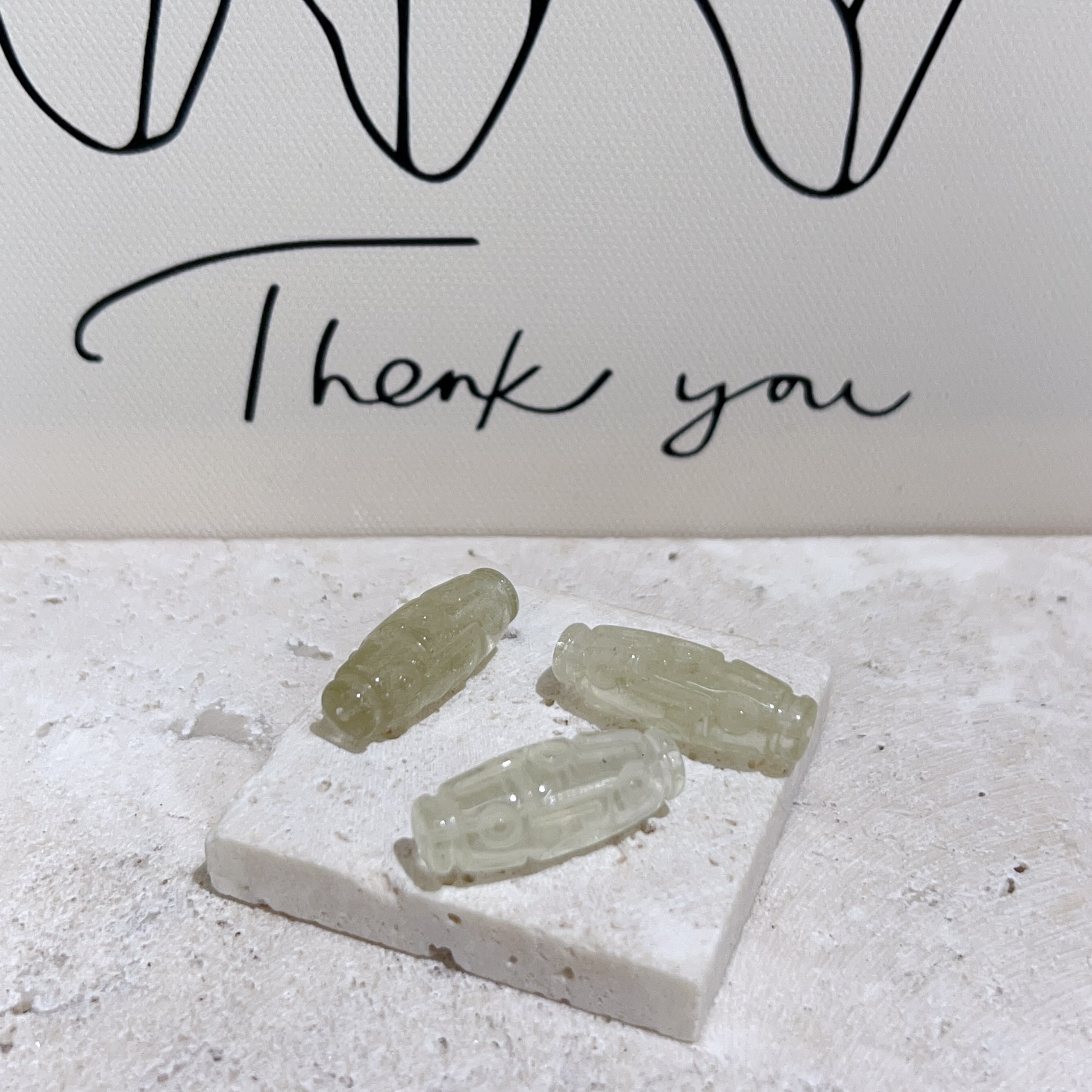 利比亞黃金隕石天珠配珠 10mm