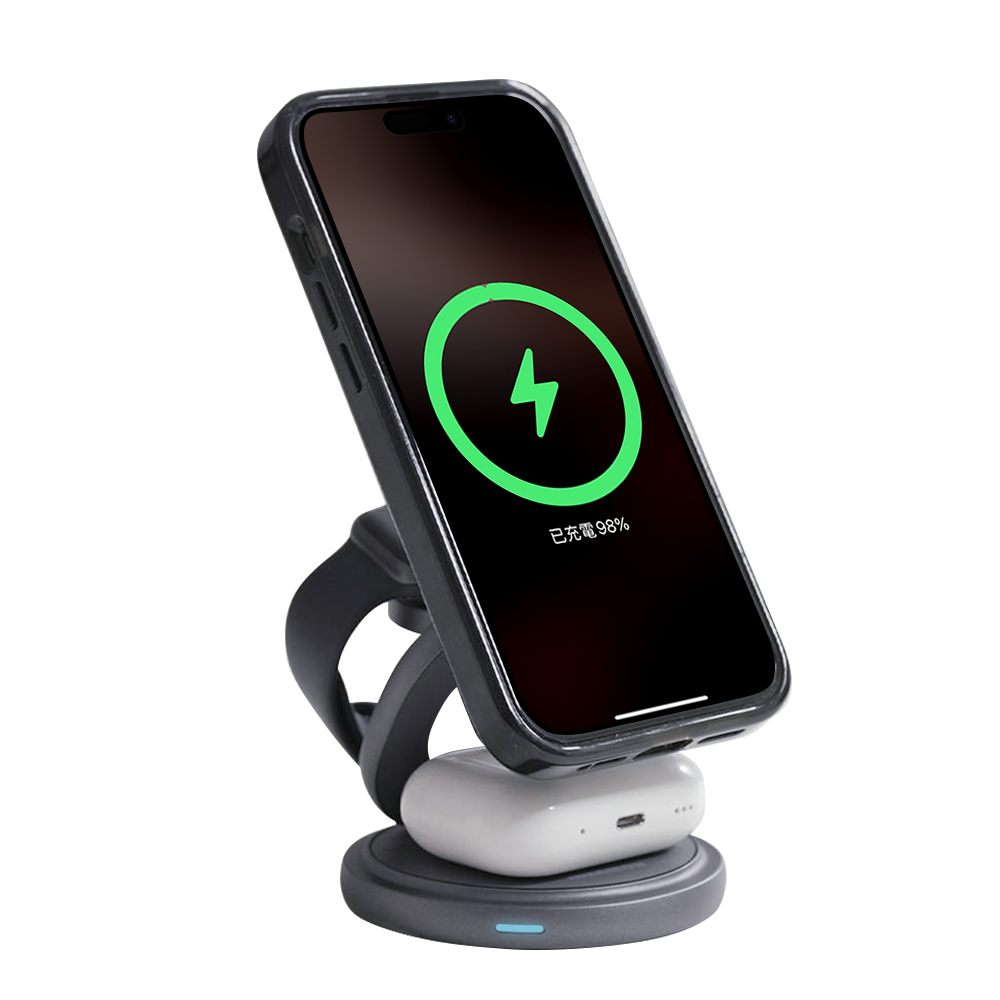 【怪獸選物IDEAMON】3in1磁吸旋轉折折充