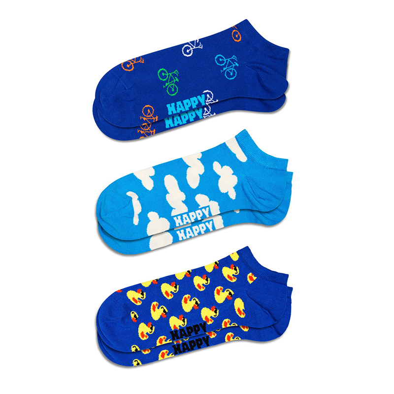 Happy Socks - 成人襪  3對裝低筒襪 自行車