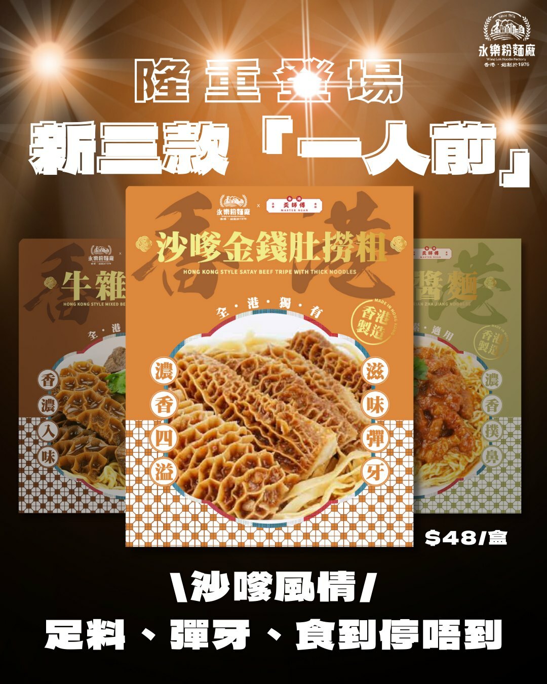 永樂粉麵廠｜沙嗲牛肚撈粗｜一人前盒仔麵