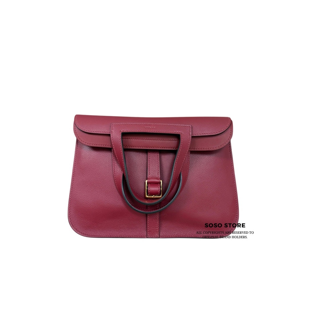 Hermes Halzan 25 - Rouge grenat / Shw