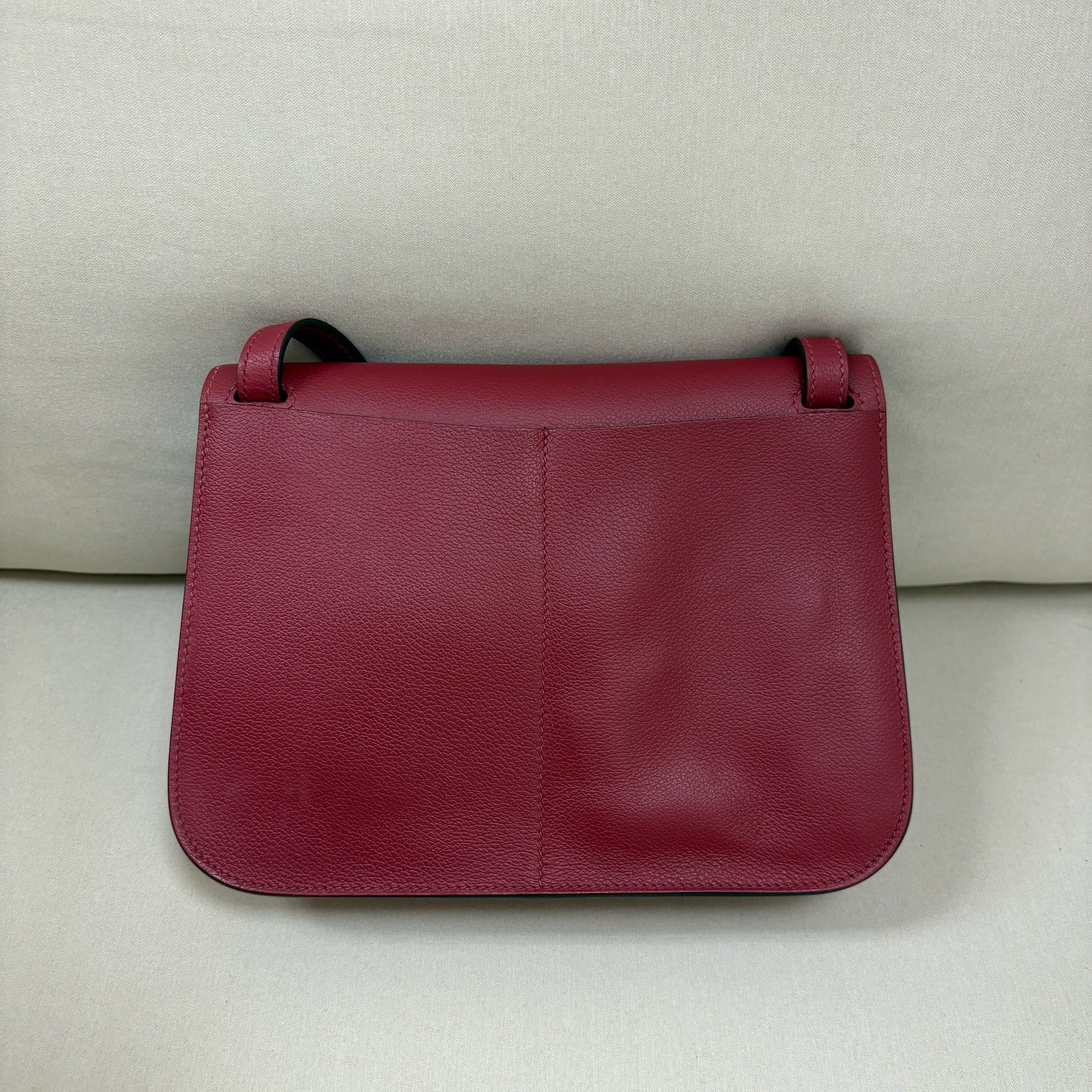 Hermes Halzan 25 - Rouge grenat / Shw