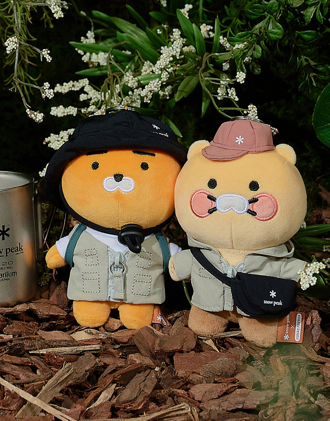現貨  韓國代購 Snow Peak x Kakao Friends 限量聯名 短袖 T恤 娃娃 鑰匙圈 吊飾