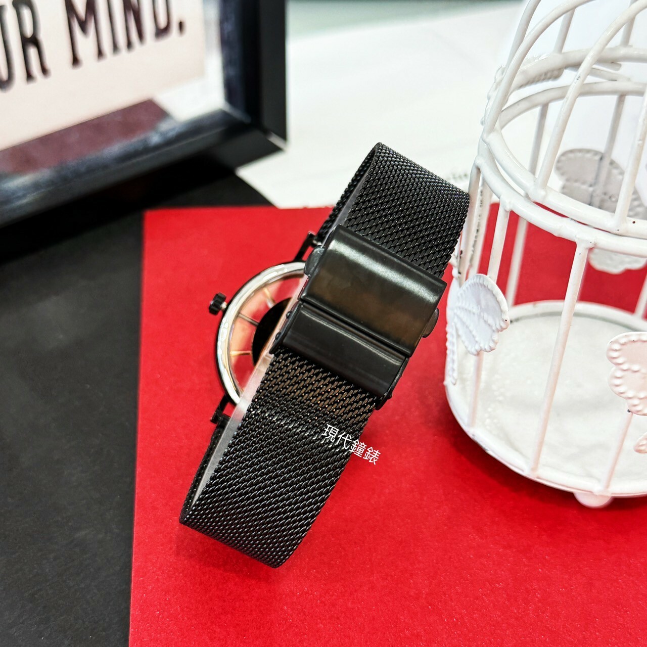 【IMIR艾米爾】夜光 |亮點紅扇形紋三眼鏤空腕錶13926P-KR 40mm 現代鐘錶