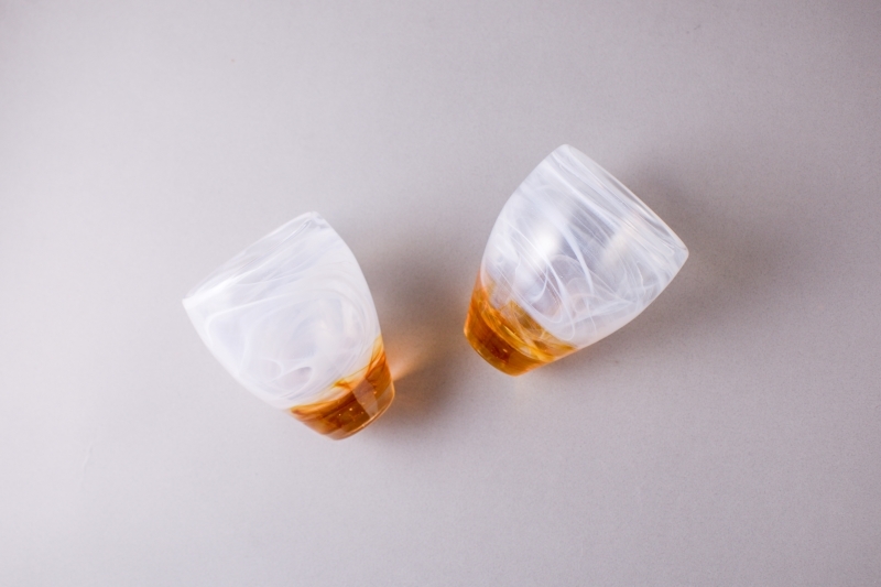 紅琉璃-台灣在地工藝琉璃杯