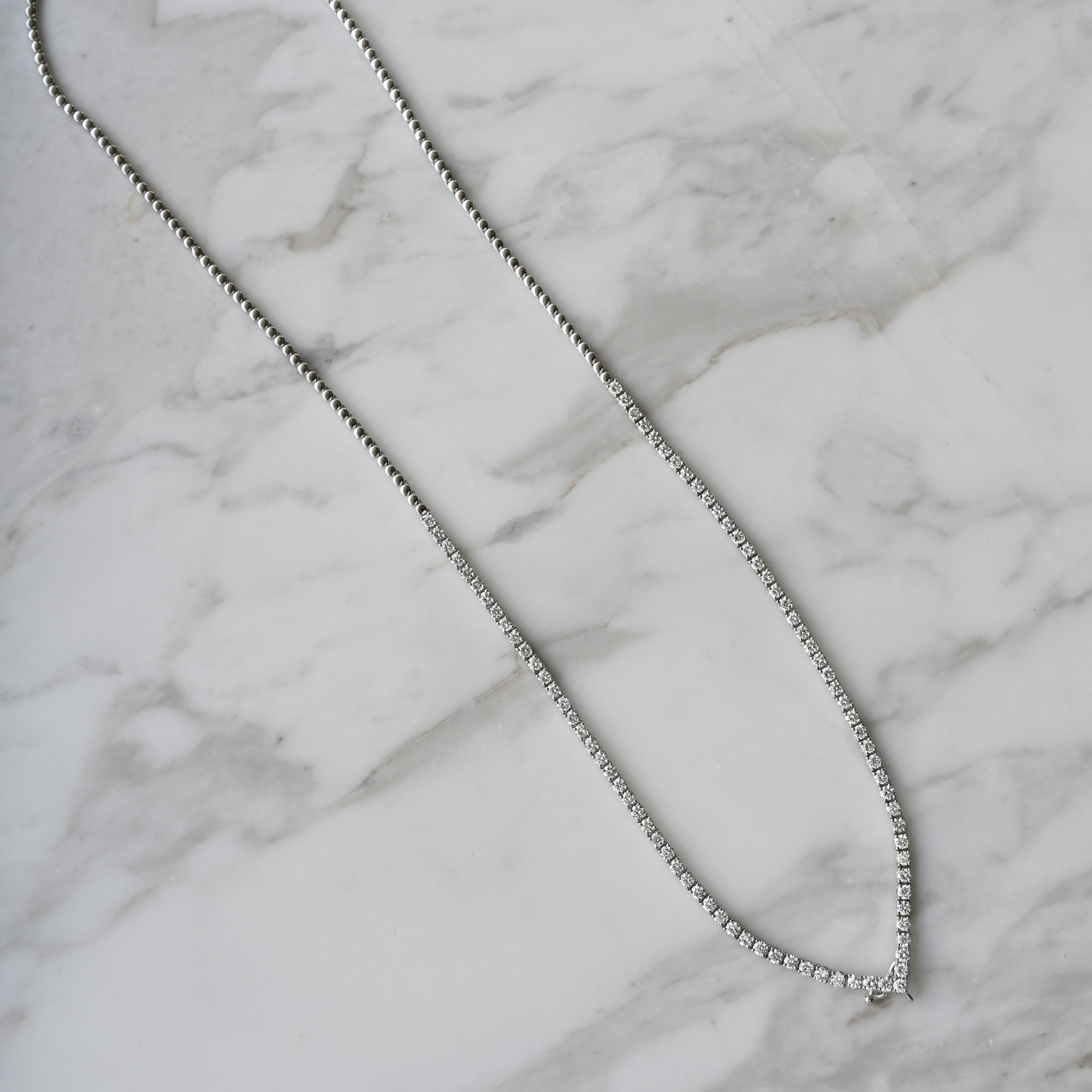 18K 2.97ct Diamond Necklace