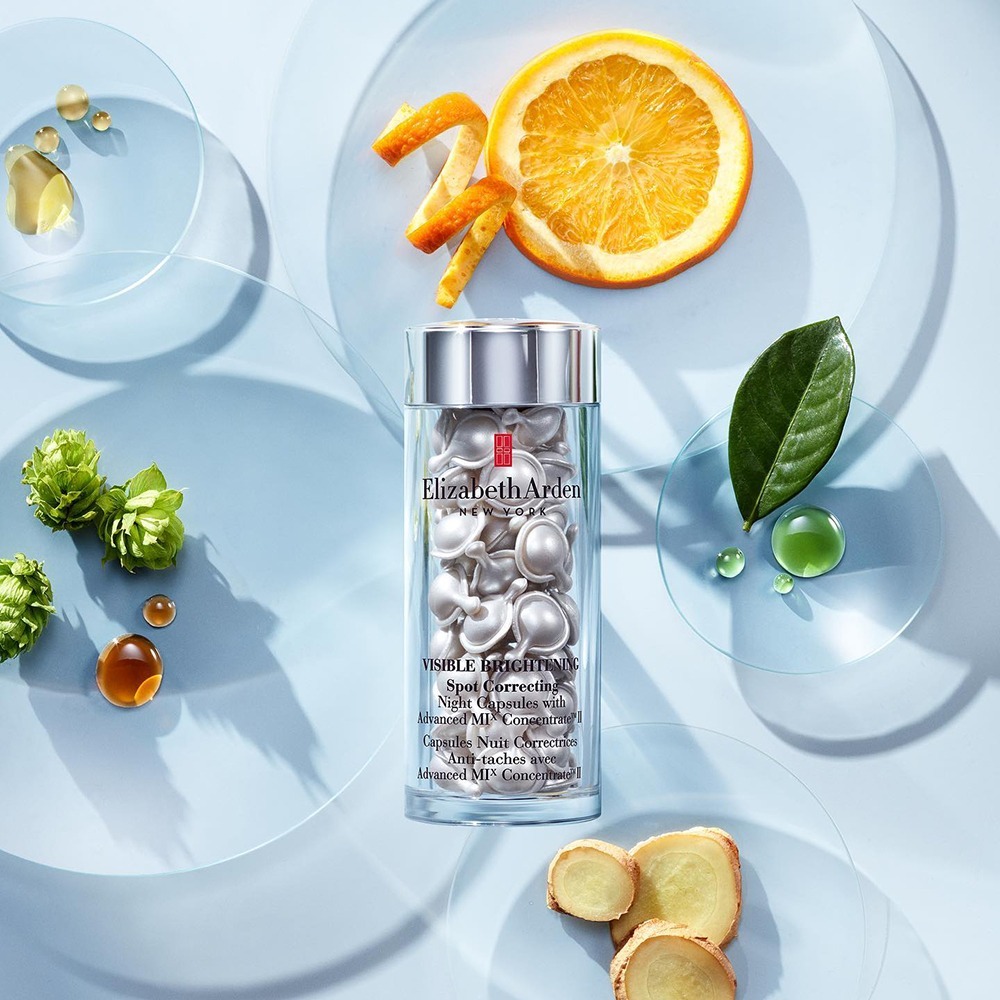 【預訂】AA2299 ELIZABETH ARDEN 晶璨皙顏多效夜間精華膠囊 (銀色-60粒)