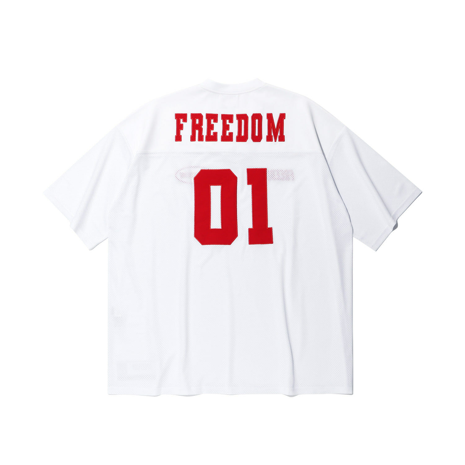 FREEDOM Mesh Rugby Jersey - WHITE