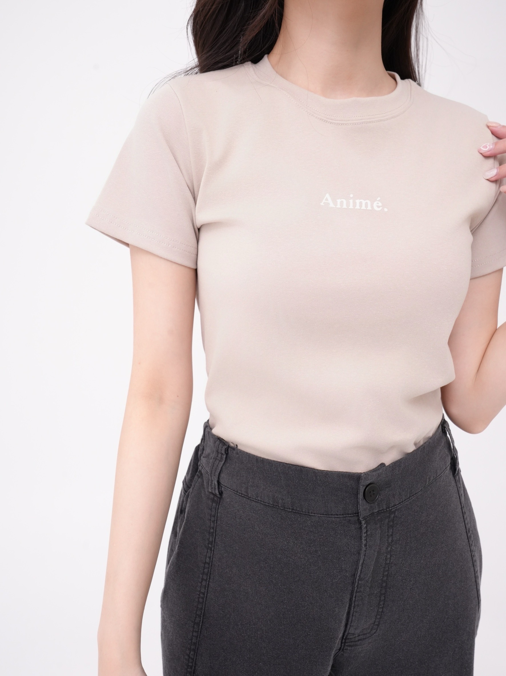 法朵Fado shop｜ 簡約字母印刷棉T 0213112