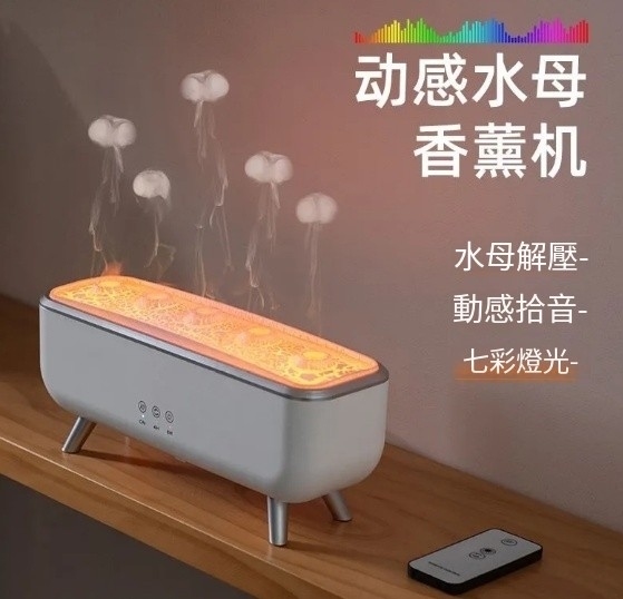 加濕器 補水 七彩燈 香薰機 自動噴香加濕器 大霧量 吐圈 家用 靜音 氛圍感