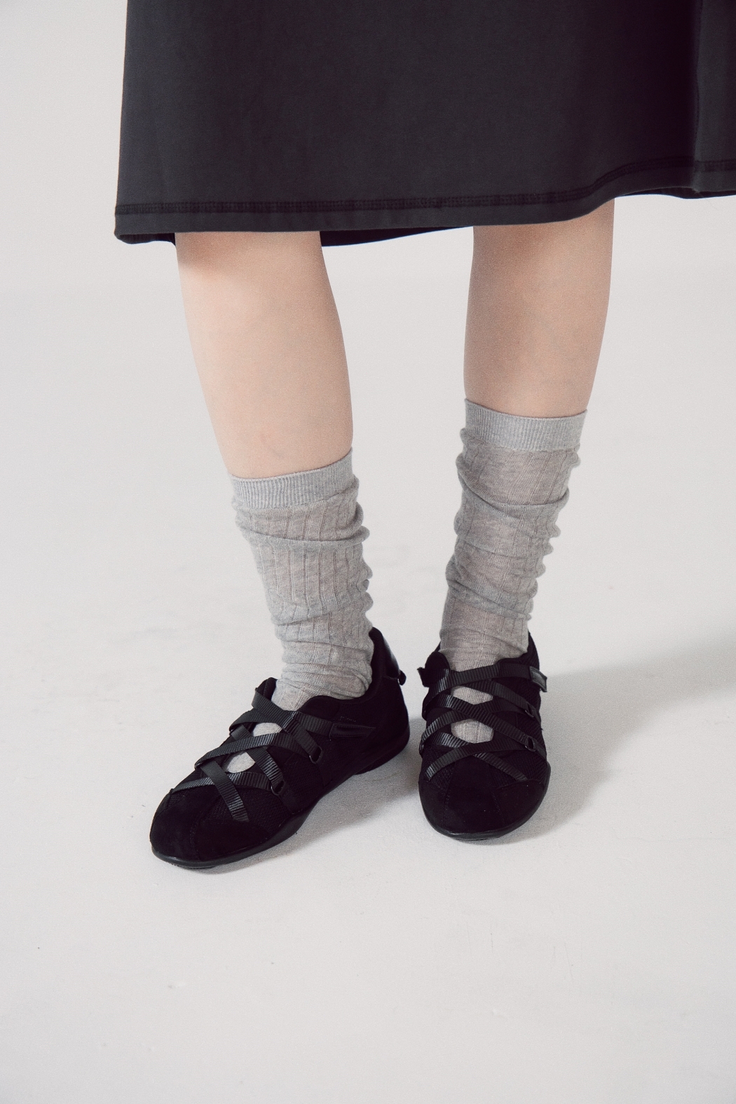 【穿拍樣品】織帶薄底休閒鞋