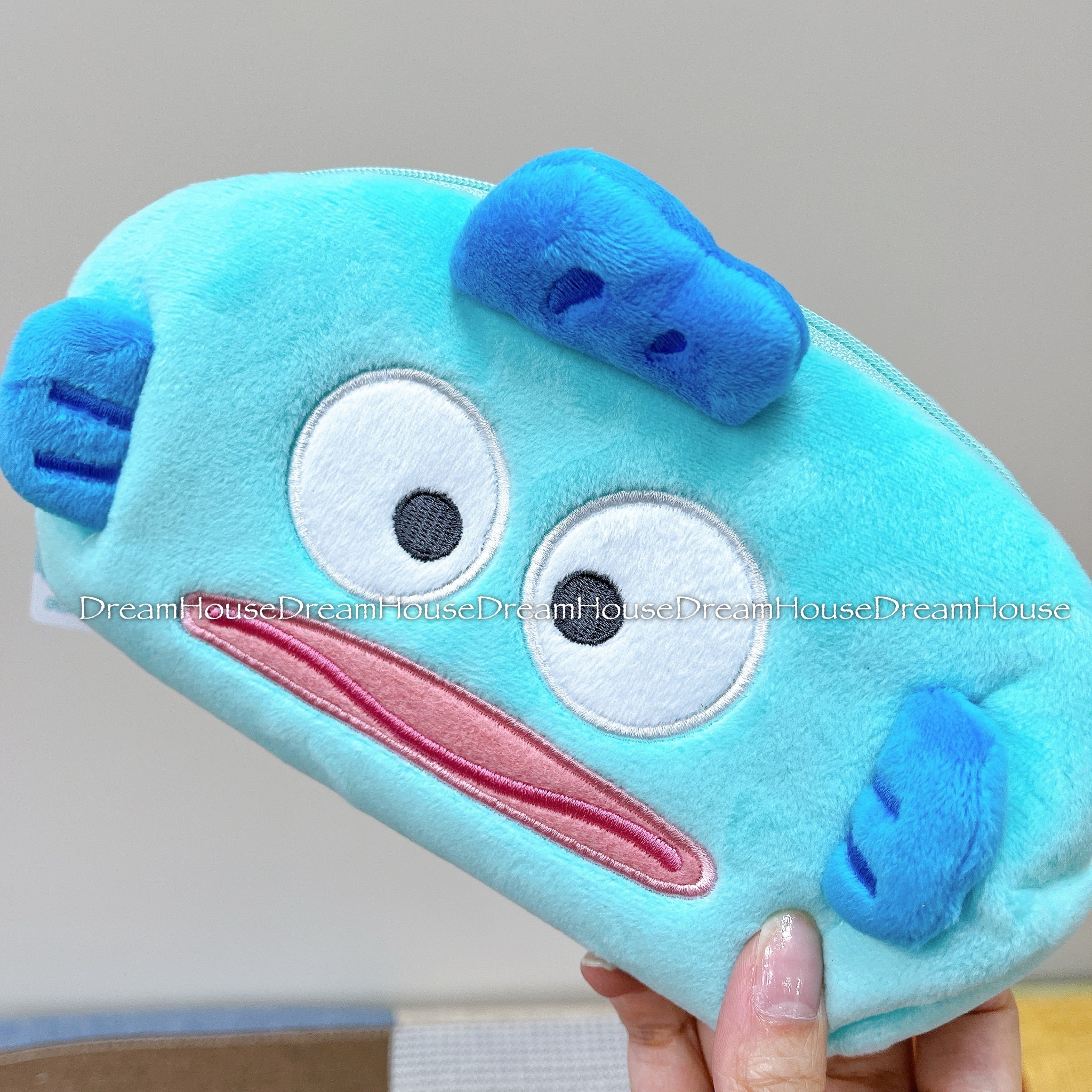 日本限定 三麗鷗 人魚漢頓 絨毛筆袋 鉛筆盒 造型筆袋 筆袋 化妝包 收納包 刷具包 萬用包