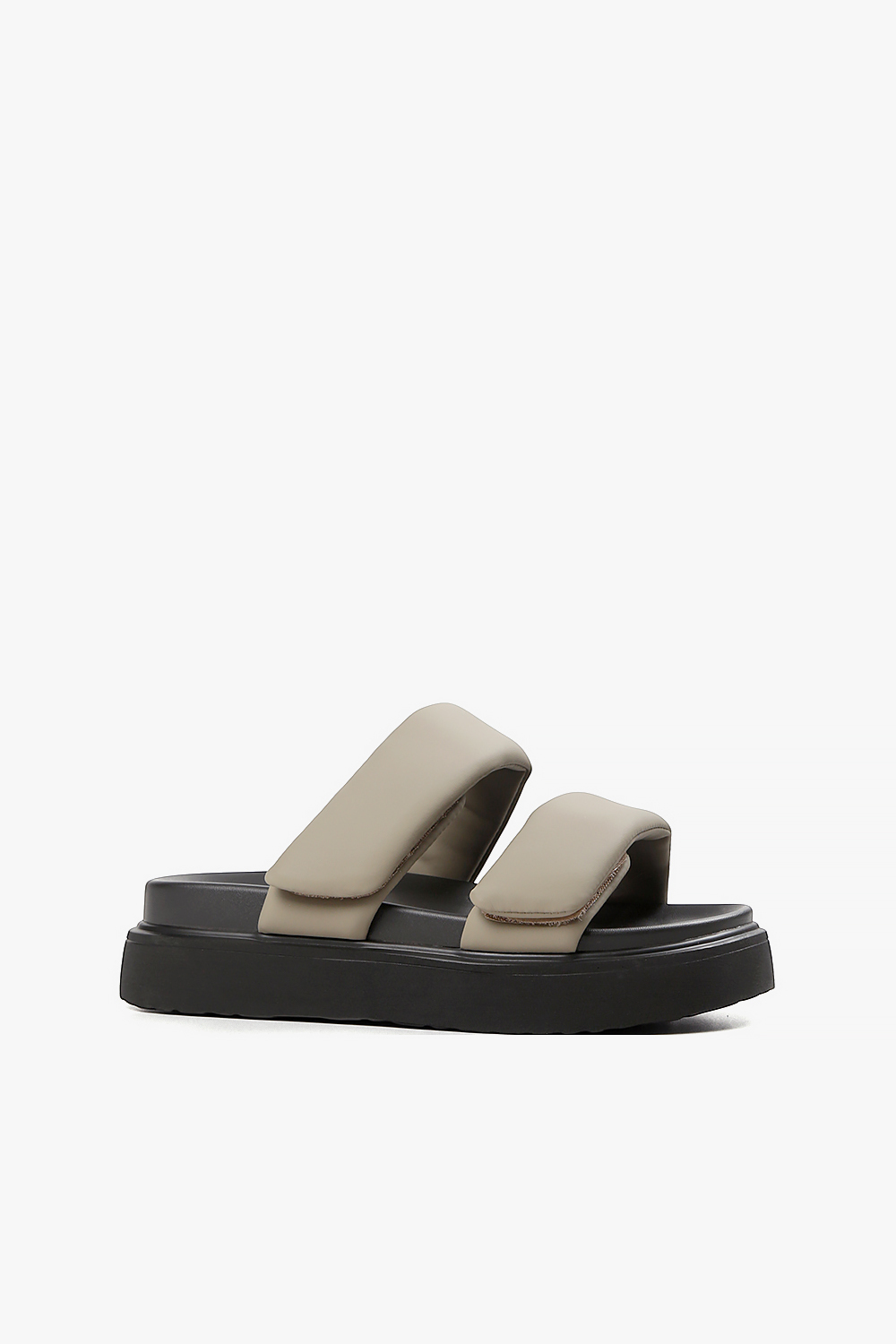 Hualien 澎澎條帶舒適增高涼鞋