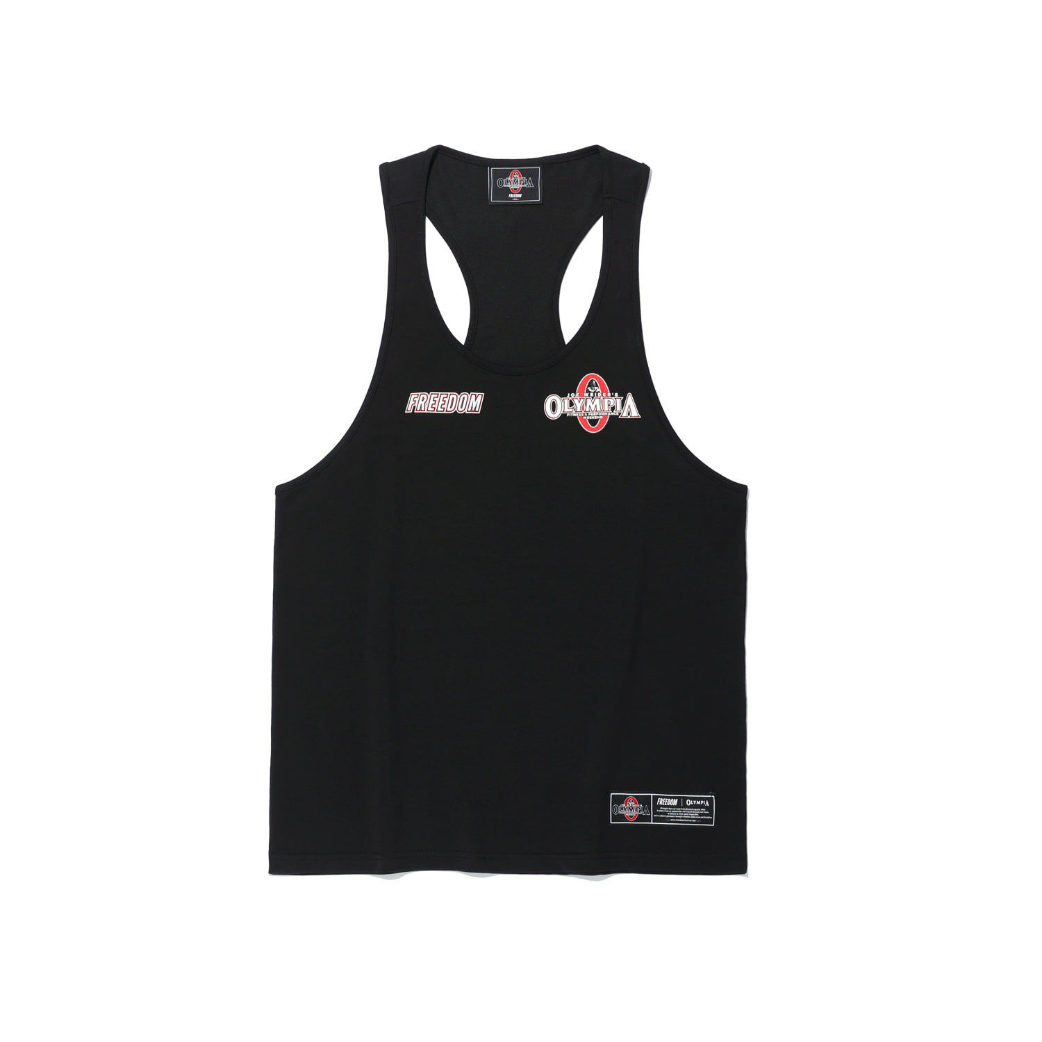 FREEDOM OLYMPIA COLLABO Small Logo T-Back Sleeveless - BLACK