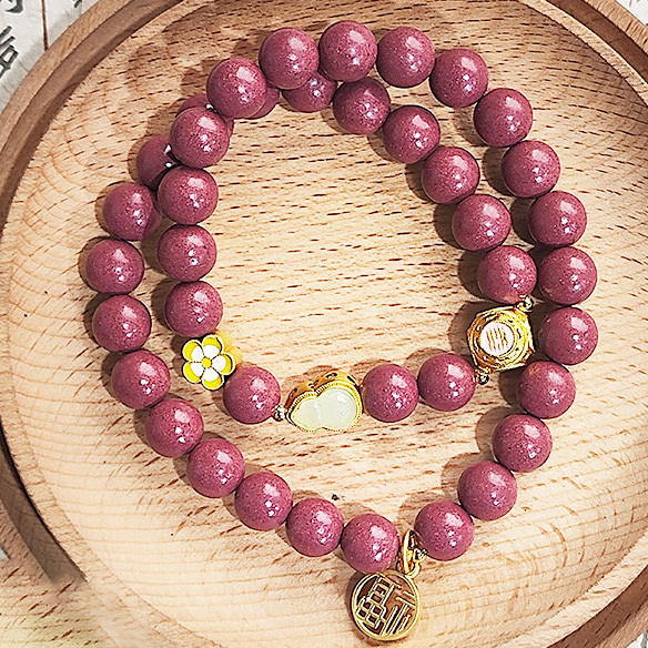 【中藥合香珠】芳華玫瑰雙圈中藥手串