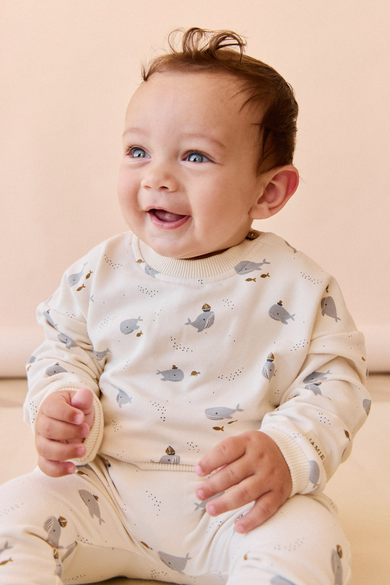 【預購】JAMIE KAY - Organic Cotton Morgan Track Pant （Cloud Whales）