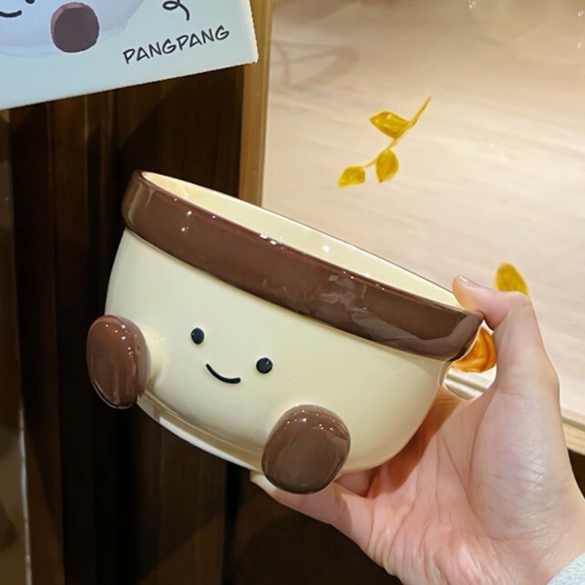 《5899》超可愛卡通風陶瓷泡麵碗