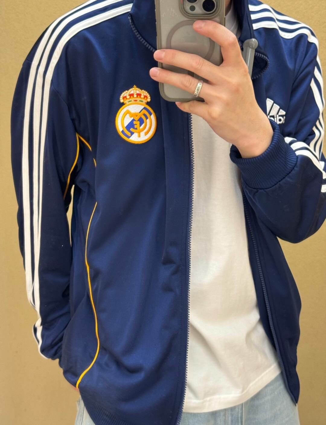 【代購】Adidas Real Madrid 99/00 Track Top Dark Blue 皇馬 復古外套