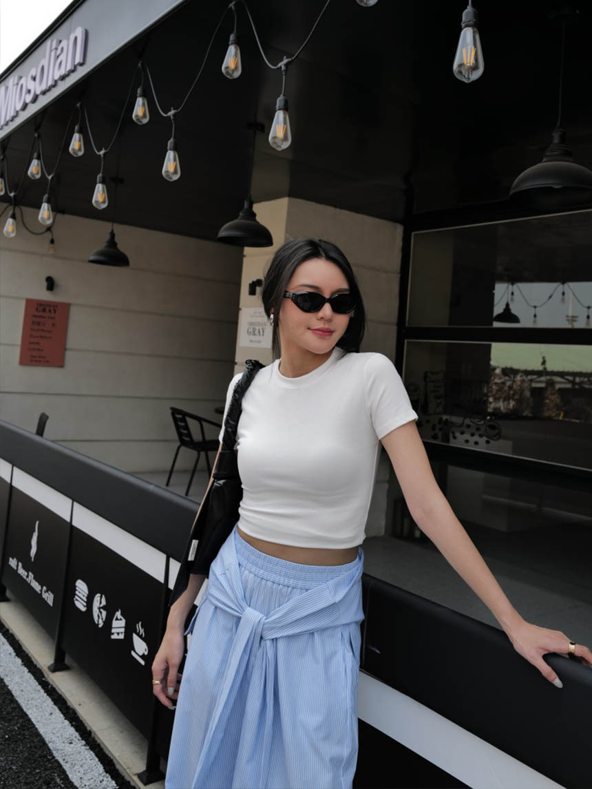 歐美短版圓領上衣*6色