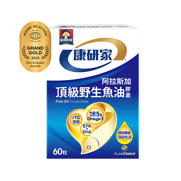 桂格康研家 頂級野生魚油膠囊60顆