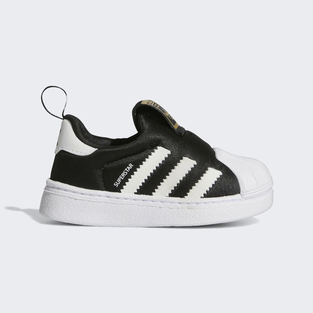 【 adidas SUPERSTAR 360 I 小童運動鞋 - 黑 】