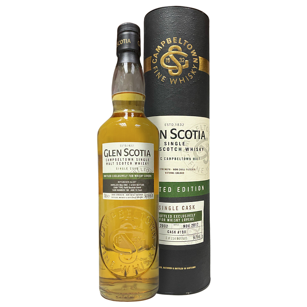 Glen Scotia Bottled for Whisky Lovers Hong Kong 2017 15 Years Old #198 54.1%