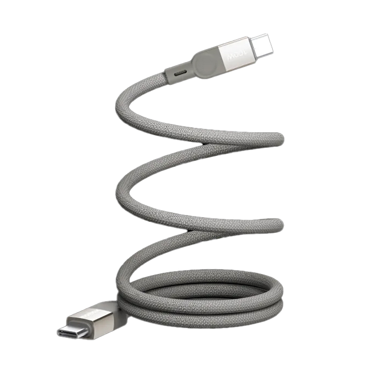 MOMAX -【鈦金屬色】Mag.Link 100W USB-C to USB-C USB2.0 磁吸充電線 2M (DC36L)