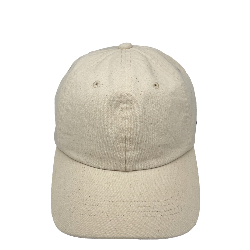中性-日系 素面 後綁帶棒球帽-米白 （161-0164-NATURAL）