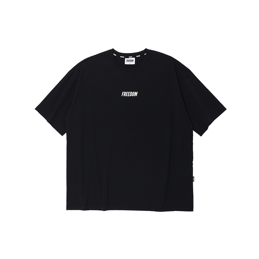 FREEDOM Essential Overfit T-Shirt - BLACK