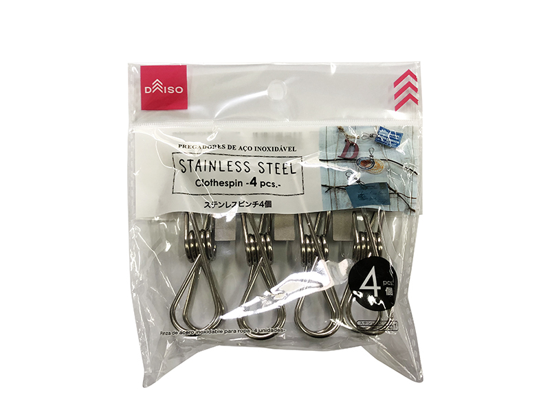 不鏽鋼衣夾/4入