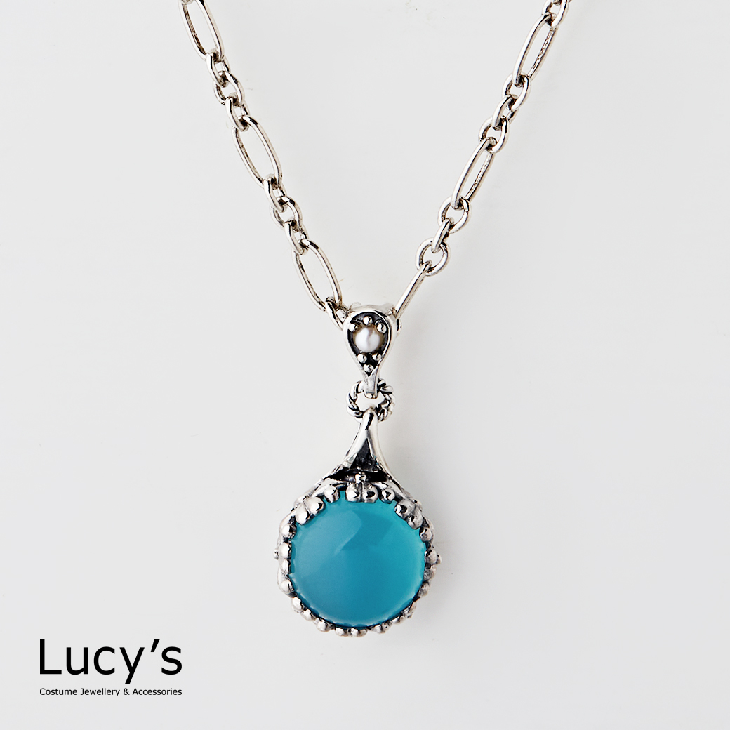 925純銀 花漾之境 硫化項鍊 (122353)